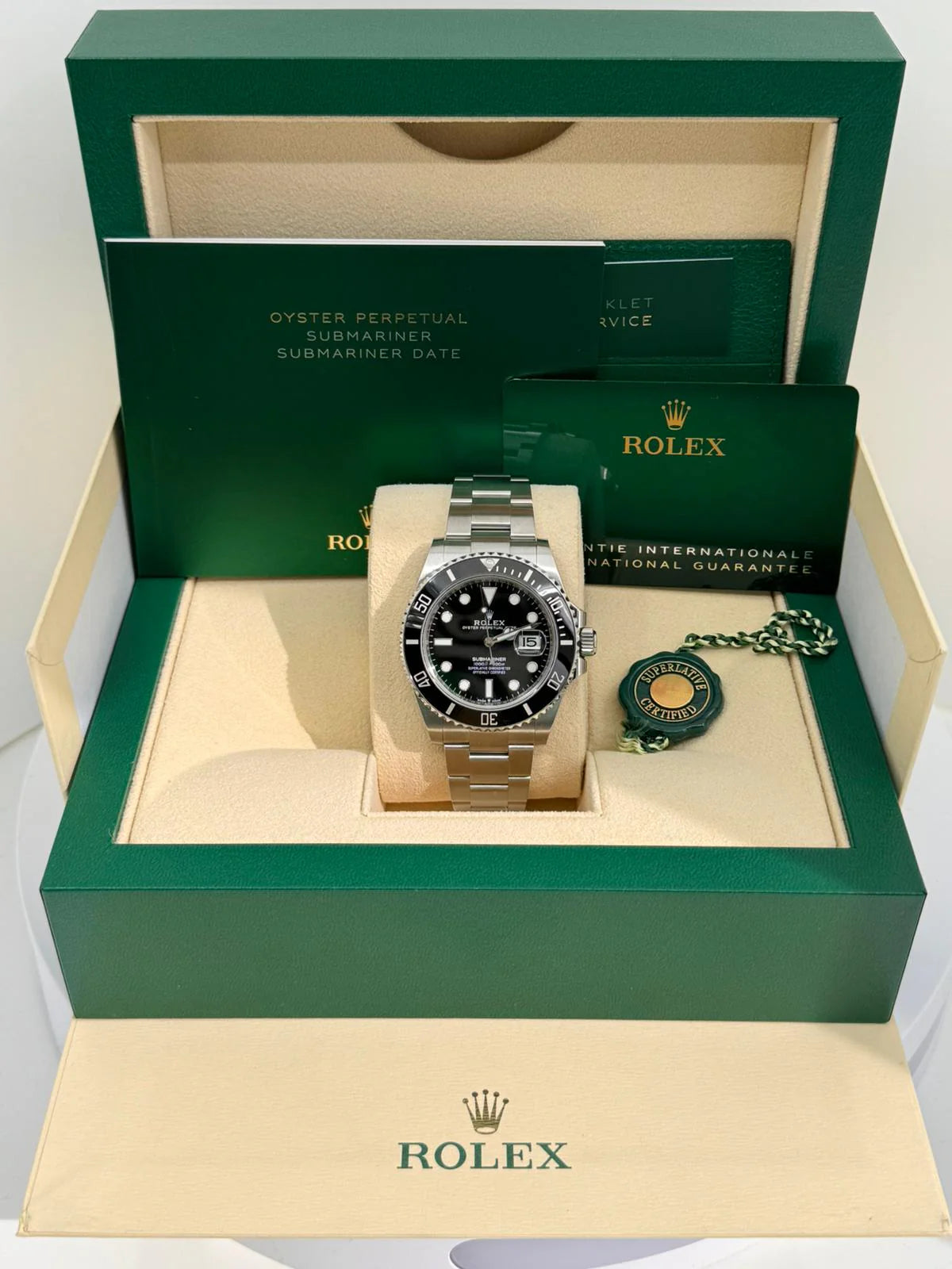 RL Submariner Date Stainless Steel Black Dial Black Bezel