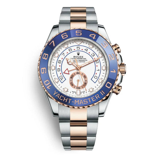 RL Yacht-Master II 44mm Oyster Perpetual 18k Rose Gold Ceramic Steel